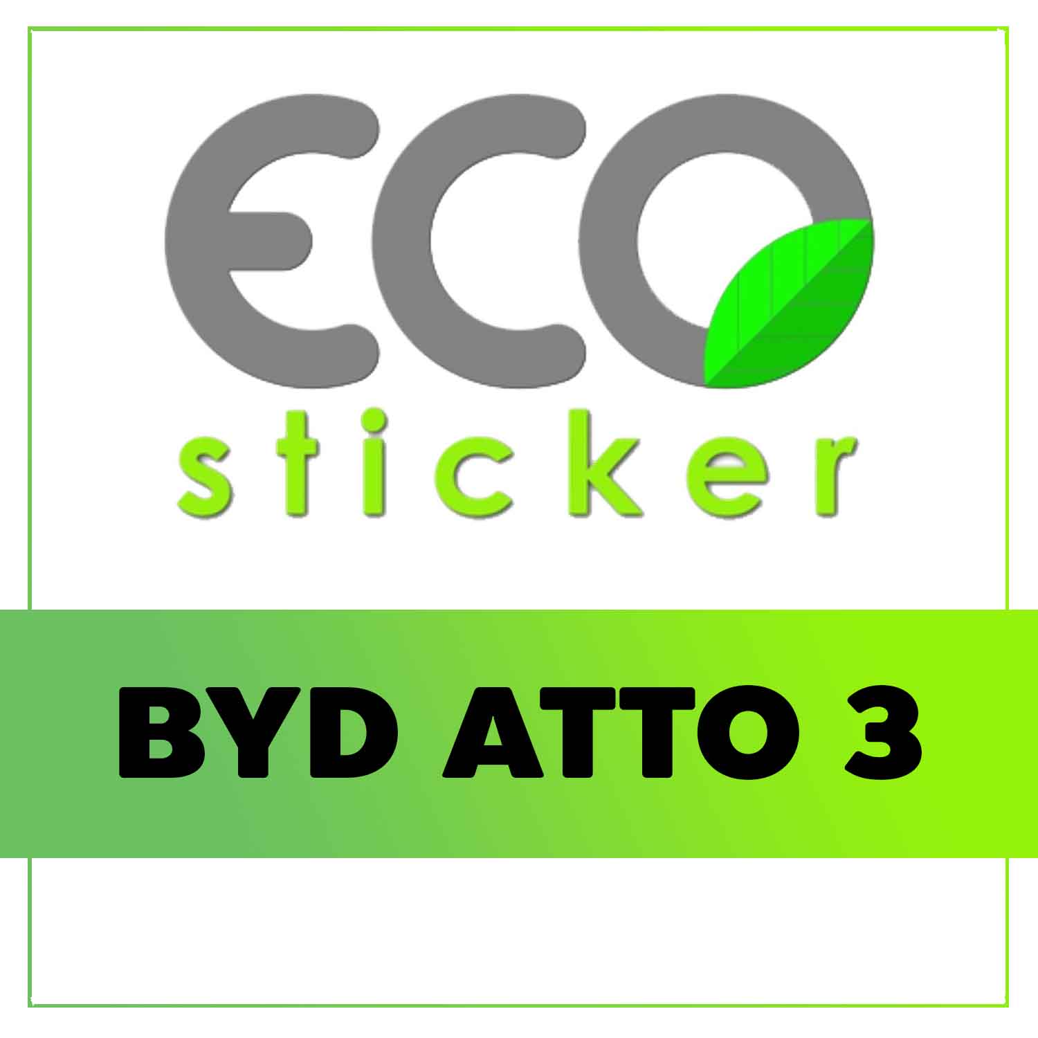 ECO Sticker - BYD ATTO 3 - BANNER